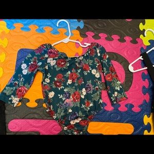 Floral Leotard Baby Girl